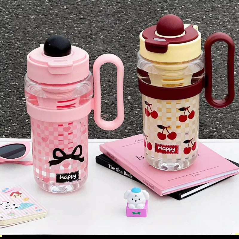 Happy Sip -1200ml Kawaii Hydration Bottle